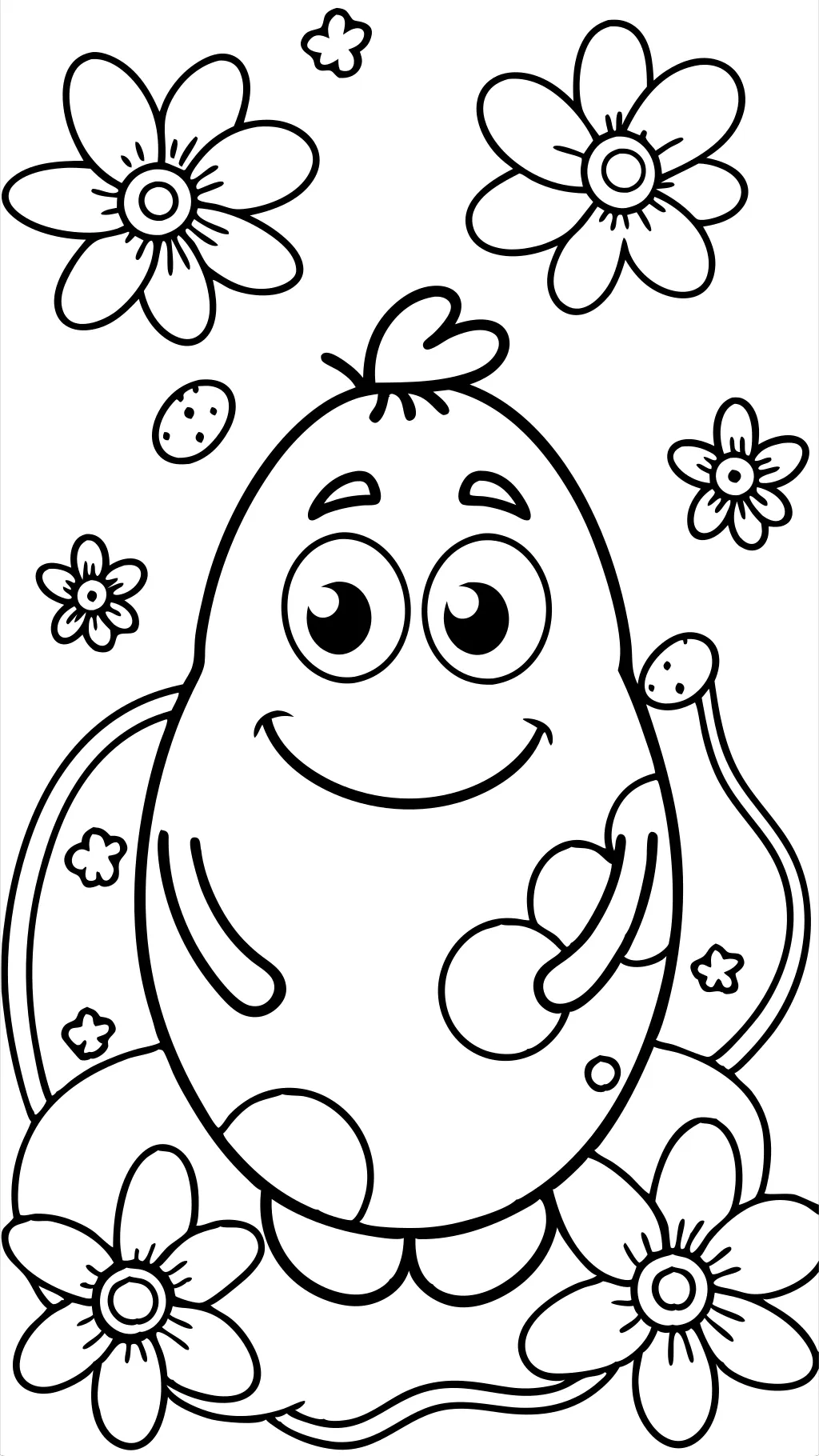 potato coloring page